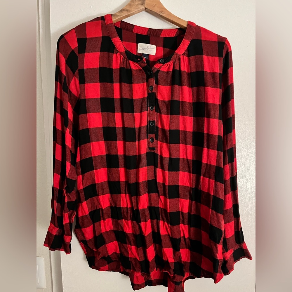 Universal Thread Red and Black Flannel